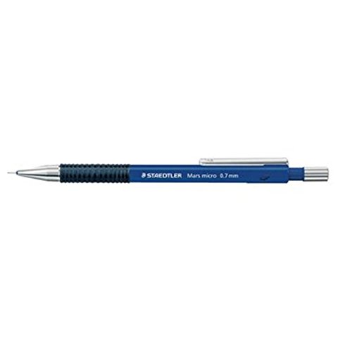 Staedtler Mars Micro 775 0,7 mm 0,7 mm 1pièce (S) Bleistift mechanisch – Bleistifte Mechaniken (schwarz, blau, schwarz, 0,7 mm, Metall, 0,7 m, wendet sich Außen) von Staedtler