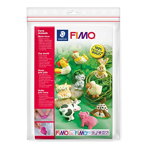 STAEDTLER Motiv-Form "Tiere auf dem Bauernhof" Fimo Accessoires, einfaches Entformen, Lebensmittel-kompatibel, Frost- und hitzebeständig, extrem lange Lebensdauer, mit detaillierter Anleitung, 8742 01 STAEDTLER Motiv-Form "Tiere auf dem Bauernhof" Fimo Accessoires, einfaches Entformen, Lebensmittel-kompatibel, Frost- und hitzebeständig, extrem lange Lebensdauer, mit detaillierter Anleitung, 8742 01 von STAEDTLER