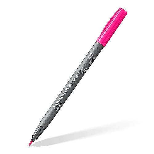 STAEDTLER brush pen pigment Arts, magenta, pigmentierte Premium-Zeichentusche, Pinselspitze für variable Linienbreite, wasserfest, schnelltrocknend, brush pen Einzelstift, 371-20 STAEDTLER brush pen pigment Arts, magenta, pigmentierte Premium-Zeichentusche, Pinselspitze für variable Linienbreite, wasserfest, schnelltrocknend, brush pen Einzelstift, 371-20 von STAEDTLER