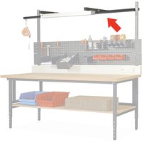 Laufschiene für DAHMEN Packtische Classic und Multiplex, inkl. Laufwagen, Breite 2.000 mm, lichtgrau von DAHMEN