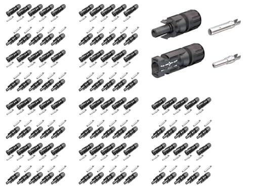 Original - MC4 Stecker + Buchse für 4-6 mm² Leitungen Solarstecker PV-KST4/6II-UR und PV-KBT4/6II-UR (50) von Stäubli