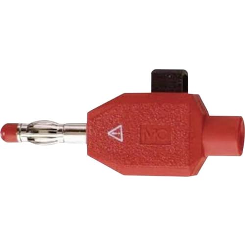 Staeubli KLS4 ROT Bueschelstecker Stecker, gerade Stift-Ø: 4mm Rot 1St. von Stäubli