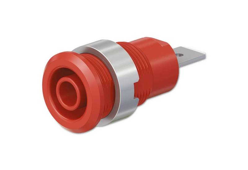 Stäubli Klemmen STÄUBLI Sicherheitsbuchse, 49.7046-22, 4 mm, rot Stäubli Klemmen STÄUBLI Sicherheitsbuchse, 49.7046-22, 4 mm, rot von Stäubli