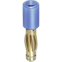 Stäubli R4/2-A Übergangsstecker Stecker 4mm - Buchse 2mm Blau von Stäubli
