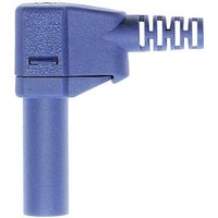 Stäubli SLS425-SW Sicherheits-Lamellenstecker Stecker, gewinkelt Stift-Ø: 4mm Blau 1St. von Stäubli