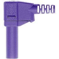 Stäubli SLS425-SW Sicherheits-Lamellenstecker Stecker, gewinkelt Stift-Ø: 4mm Violett 1St. von Stäubli