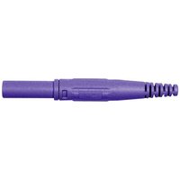 Stäubli XL-410 Laborstecker Stecker, gerade Stift-Ø: 4mm Violett von Stäubli