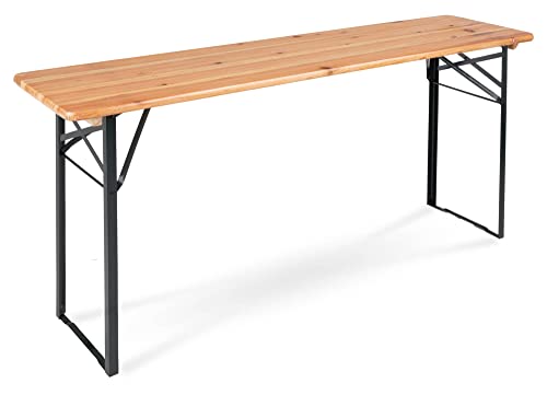 Stagecaptain BBT-180 Hirschgarten Bierzelttisch 177 cm - Robuster Biertisch (177 cm lang) - Lackierte Oberfläche - Zusammenklappbar - Einfach zu verstauen und transportieren von Stagecaptain