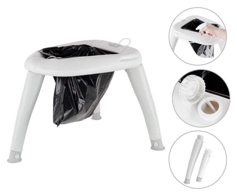 Stagecaptain Campingtoilette Camping Toilette - Outdoor- und Reise-WC - Für Kinder und Erwachsene, (Quixie-2842), Mit Handwaschsprayer - Inkl. 10 Auffangbeutel von Stagecaptain