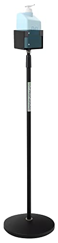 Stagecaptain DH-20BK Desinfektionsmittelständer - Halter für Desinfektionsmittel oder Flüssigseife - Ständer mit stabilem Rundsockel - bis 95 mm Durchmesser - Aus Stahl - Schwarz Stagecaptain DH-20BK Desinfektionsmittelständer - Halter für Desinfektionsmittel oder Flüssigseife - Ständer mit stabilem Rundsockel - bis 95 mm Durchmesser - Aus Stahl - Schwarz von Stagecaptain