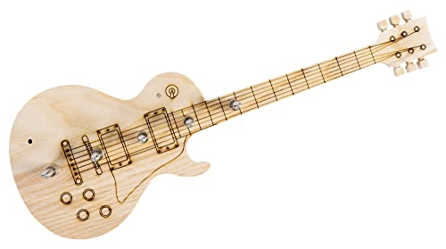 Stagecaptain GitKey-105 Schlüsselbrett E-Gitarre - Mit 5 Klinkensteckern zum Aufhängen der Schlüssel - Lasergravierte Oberfläche - Made in Germany - Inkl. Schrauben und Dübel - Länge: 38 cm von Stagecaptain