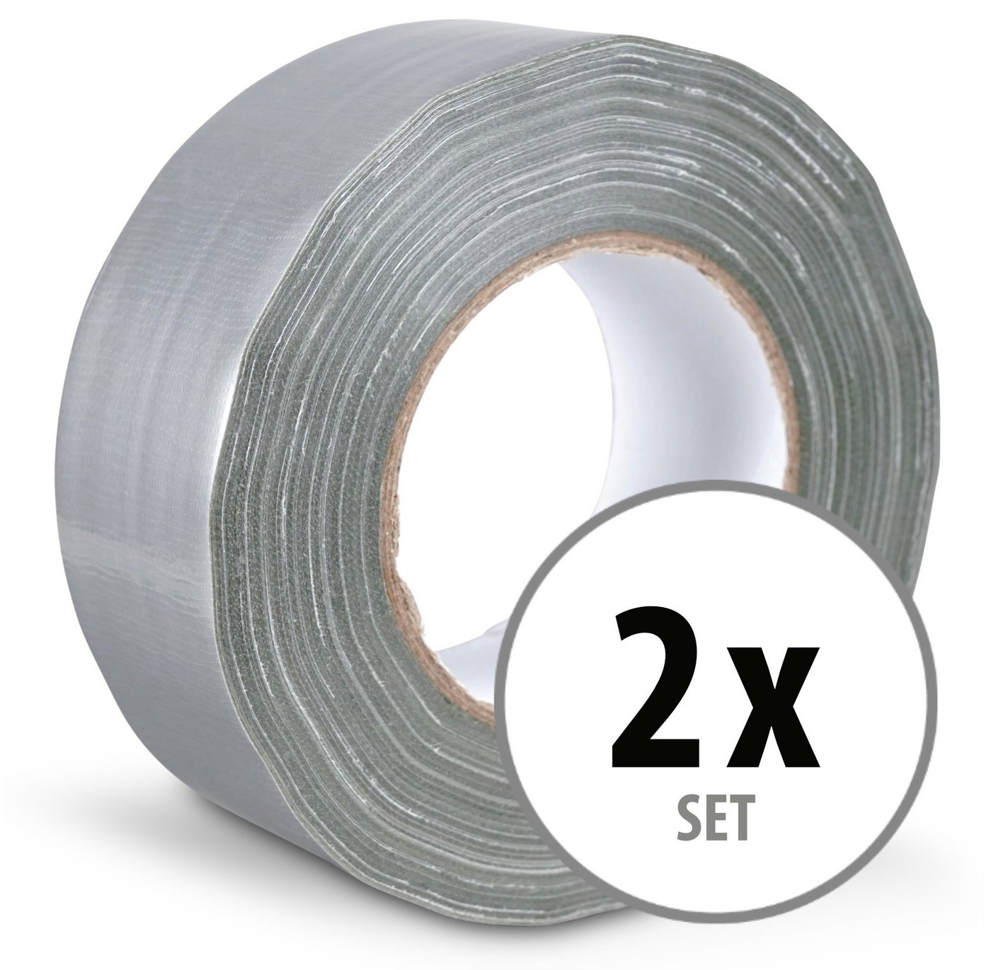 Stagecaptain Klebeband Gewebeband - Klebeband, Panzerband, Gaffa - 48mm breit - 50m lang (Spar-Set, 2-St., 2er) Leicht zu verarbeiten z.B. auf Holz, Textilien von Stagecaptain