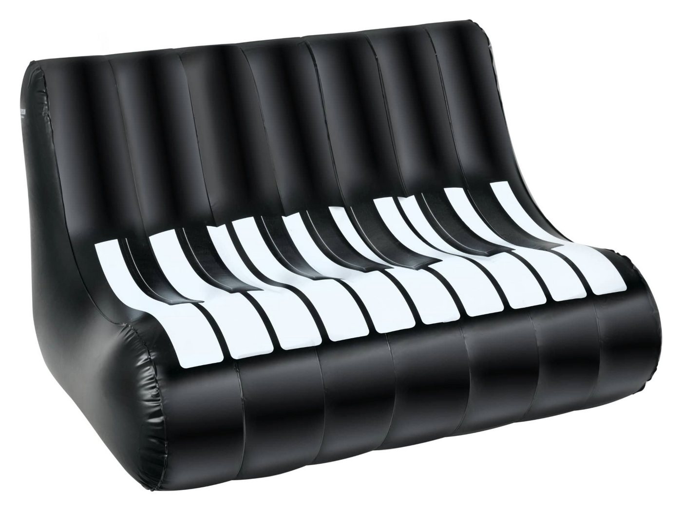 Stagecaptain Luftsofa IF-12088 - Aufblasbares Sofa Piano-Design 127 x 75 x 75 cm, Ideal für Festivals, Camping, Garten, Proberaum oder Wohnzimmer von Stagecaptain