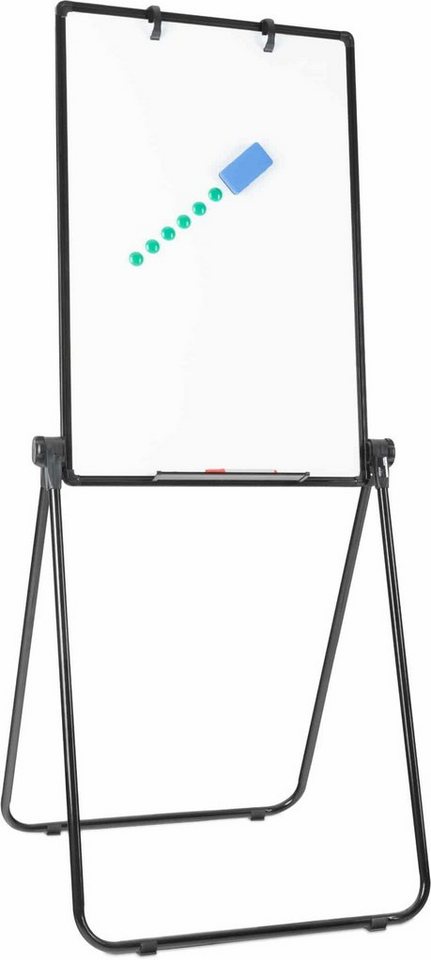 Stagecaptain Magnettafel WBB-9060 Whiteboard, (inkl. Markern, Magneten und Schwamm), drehbares Schreibtafel im Hochformat von Stagecaptain