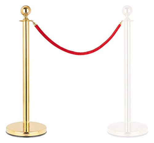 Stagecaptain PLS-150 Deluxe 1.1-150G Absperrständer Personenleitsystem - 1 Edelstahl-Stativ und 1 rotes Seil mit 1,5m Länge - Für Konzerte, Ausstellungen, Hotels, Kinos u.v.m. - gold Stagecaptain PLS-150 Deluxe 1.1-150G Absperrständer Personenleitsystem - 1 Edelstahl-Stativ und 1 rotes Seil mit 1,5m Länge - Für Konzerte, Ausstellungen, Hotels, Kinos u.v.m. - gold von Kirstein