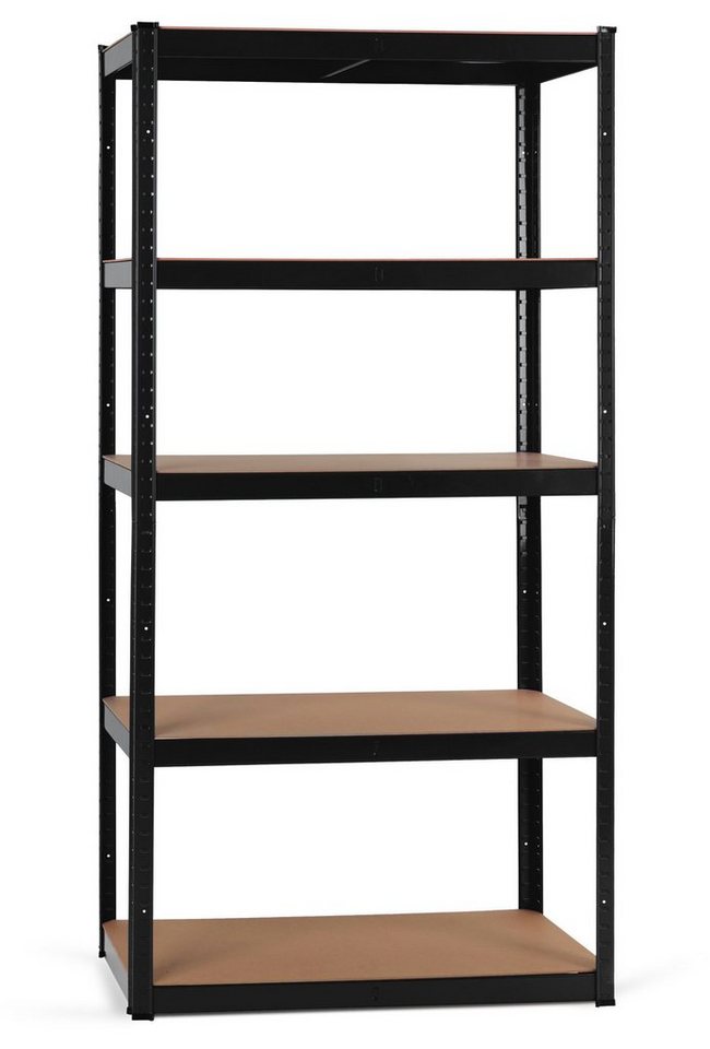 Stagecaptain Schwerlastregal Lagerregal - 5 variabel montierbare Böden - auch als Werkbank umbaubar, Tragkraft pro Boden: 175 kg, gesamt 875 kg von Stagecaptain