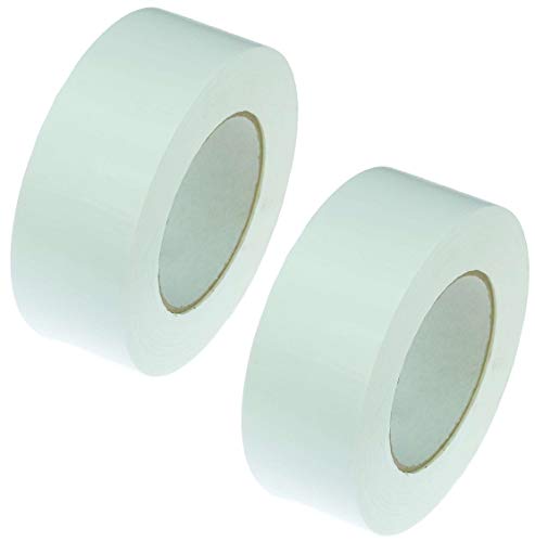 2 Rollen Gewebeband 50 m x 48 mm weiss - Panzerband Steinband Gaffa Tape Reparaturband von Stagetape