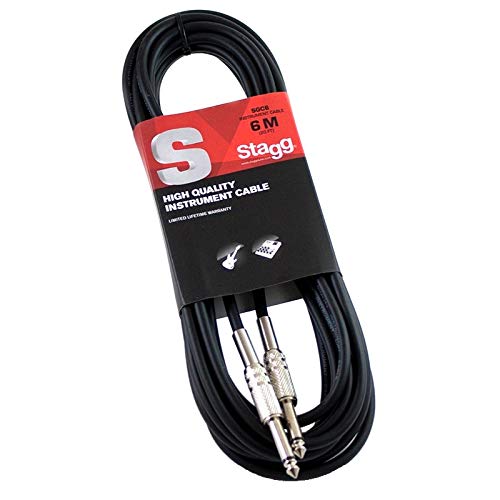 Instrumentenkabel (Gitarre,…) 6m Klinke/Klinke von Stagg