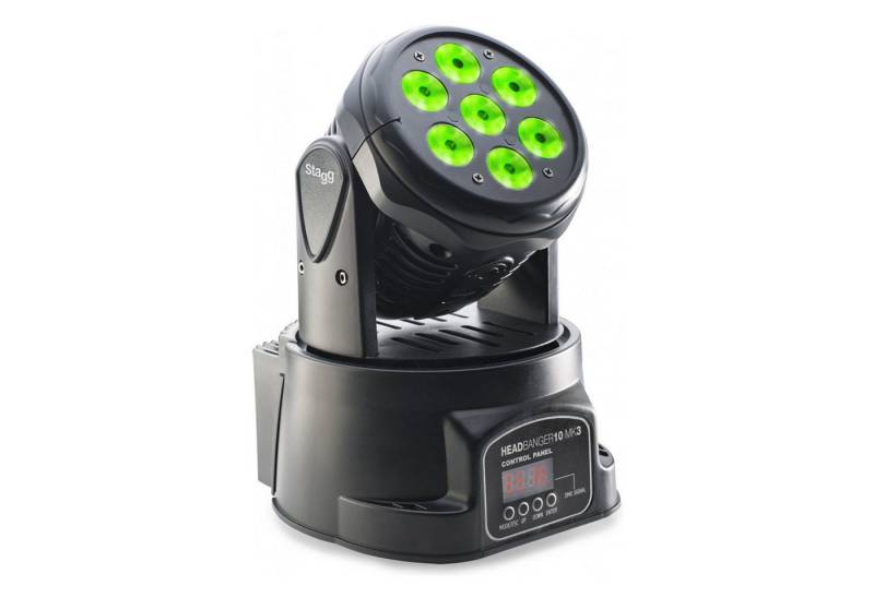 Stagg LED Discolicht Stagg Head Banger 10 LED Moving-Head Scheinwerfer, LED RGBW, Rot Stagg LED Discolicht Stagg Head Banger 10 LED Moving-Head Scheinwerfer, LED RGBW, Rot von Stagg