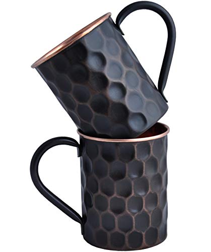 STAGLIFE Schwarzer Kupferbecher Reines Kupfer Moscow Mule Becher 2er Set für Herren Moskau Mule Becher Kupferbecher Moscow Mule Set Kupfer Becher Kupfertasse Moskau Mule Becher Set STAGLIFE Schwarzer Kupferbecher Reines Kupfer Moscow Mule Becher 2er Set für Herren Moskau Mule Becher Kupferbecher Moscow Mule Set Kupfer Becher Kupfertasse Moskau Mule Becher Set von STAGLIFE