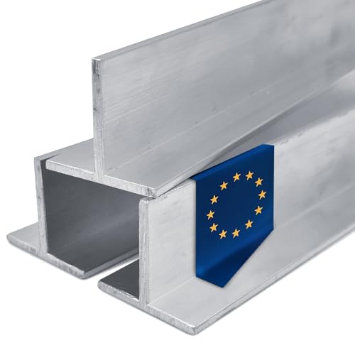 Stahl-Shop24 Aluminium T-Träger 80x80x8mm 2000 mm roh für Industrie Hallenbau Zaunkonstruktion Maschinenrahmen Führungssysteme Aluminium Trägerprofil lang formstabil eloxierfähig nicht magnetisch von Stahl-Shop24
