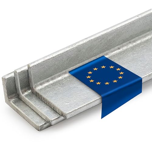 Stahl-Shop24 - Winkelstahl 30x30x3mm, 1000mm - verzinkter L-Winkel S235JR EN ISO 1461 - gleich- oder ungleichschenklig - Metallwinkel für Werkstatt, Konstruktion, Tragrahmen, Technik, Außenbereich Stahl-Shop24 - Winkelstahl 30x30x3mm, 1000mm - verzinkter L-Winkel S235JR EN ISO 1461 - gleich- oder ungleichschenklig - Metallwinkel für Werkstatt, Konstruktion, Tragrahmen, Technik, Außenbereich von Stahl-Shop24