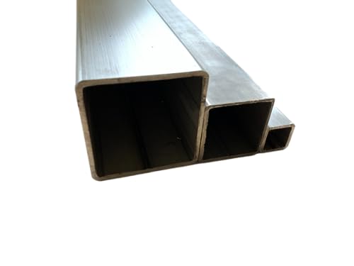 Edelstahlrohr - Quadratrohr - Vierkantrohr - Profilrohr - 1.4301/1.4307 K240 geschl. - 80x80x2 mm (1500mm) von Stahl auf Mass