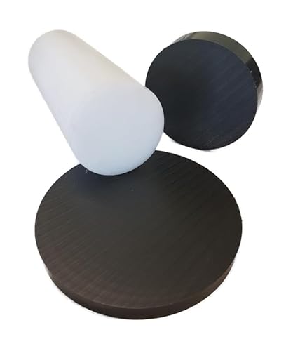 Kunststoff POM-C Rundmaterial Rundstange Ronden Ronde Scheiben ⌀ 30-100mm L= 10-95mm natur (⌀100mm L=15mm) von Stahl auf Mass