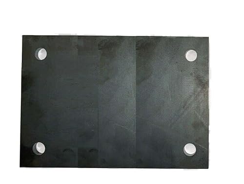 Stahlplatte Ankerplatte Blechplatte mit Loch 100x200x12 mm (12mm Bohrung) von Stahl auf Mass