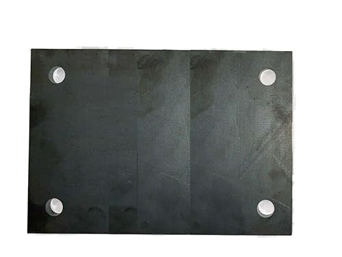 Stahlplatte Ankerplatte Blechplatte mit Loch 150x300x15 mm (13mm Bohrung) von Stahl auf Mass