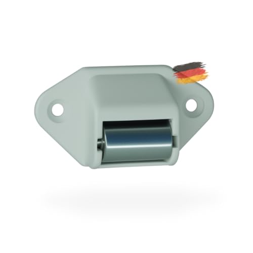 markiso® 5x Rolladengurtführung, [Made in Germany] Gurtleitrolle für Minigurt bis 16mm, Gurtführung mit Stahlrolle (Königsrolle) Nadelgelagert & Bürste gegen Zugluftsperre - TOP Qualität von markiso
