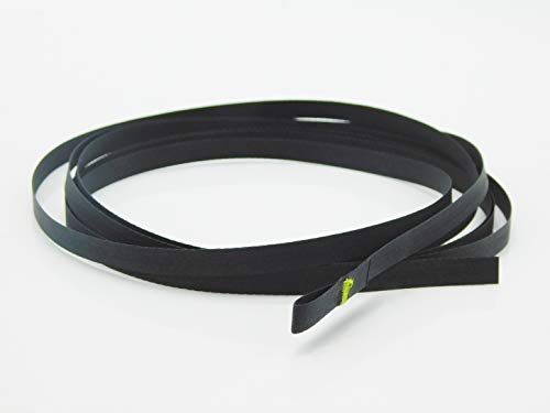Raffstore Texband [6x0,33mm] Schwarz – Jalousieband mit Schlaufe [Hergestellt in der Schweiz], Zugband 300cm – Originales Reparaturband für Jalousien von Stahl