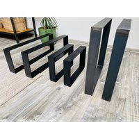 Tischkufen Set Paar Aus Stahl 50×5 Mm - Tischbeine/Bankkufen Im Industrial Design Maßanfertigung Möglich Tischkufen Set Paar Aus Stahl 50×5 Mm - Tischbeine/Bankkufen Im Industrial Design Maßanfertigung Möglich von StahlDesignOpitz