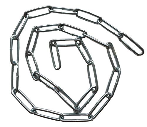 Stahlkette/Eisenkette (verzinkt) 22mm Gliedlänge / 8mm Gliedbreite – 25cm 50cm 75cm 100cm Kettenlänge zur Auswahl (100cm) von StahlMayer
