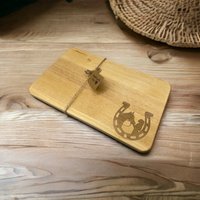 Frühstücksbrettchen Mit Pferd Als Motiv - Personalisierbar Name von StahlUnikat