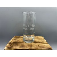Glas Personalisiert Mit Individueller Gravur - Geschenk Hochzeit Geburtstag von StahlUnikat