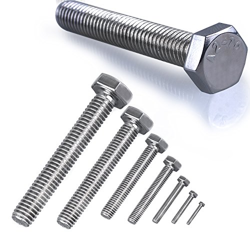 Stahlia Sechskantschrauben Edelstahl M6x30mm Vollgewinde (10 Stück) DIN 933 Gewindeschrauben Set Außensechskant Maschinenschrauben Gewindestange Stahlia Sechskantschrauben Edelstahl M6x30mm Vollgewinde (10 Stück) DIN 933 Gewindeschrauben Set Außensechskant Maschinenschrauben Gewindestange von Stahlia