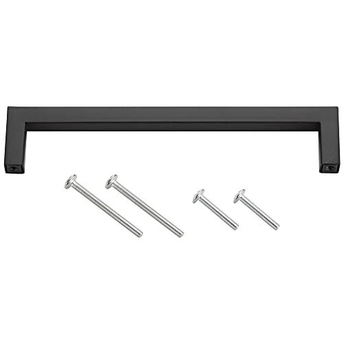 Stahlia Möbelgriff Schwarz 128mm Lochabstand Schrankgriffe Edelstahl Küchengriffe Schubladengriffe Griffe Möbel Griffe für Küchenschränke von Stahlia