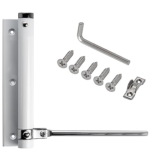 Stahlia Automatischer Türschließer Weiß (2 Stück) Türdämpfer 75 KG Schließkraft Zimmertür Haustür Gartentor Scharnier Stangentürschließer Stahlia Automatischer Türschließer Weiß (2 Stück) Türdämpfer 75 KG Schließkraft Zimmertür Haustür Gartentor Scharnier Stangentürschließer von Stahlia
