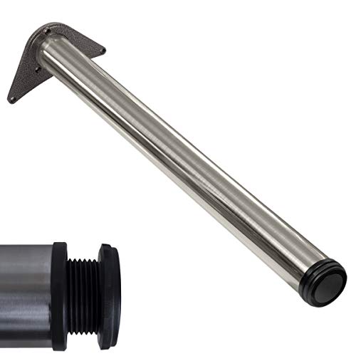 Stahlia Tischbeine höhenverstellbar regulierbar +30mm in Edelstahl Optik für Schreibtisch Esstisch Küchenarbeitsplatte Kindertisch Küche Büro Möbelfüße Füße inkl. Schraubenset | Ø60mm | Länge 560mm Stahlia Tischbeine höhenverstellbar regulierbar +30mm in Edelstahl Optik für Schreibtisch Esstisch Küchenarbeitsplatte Kindertisch Küche Büro Möbelfüße Füße inkl. Schraubenset | Ø60mm | Länge 560mm von Stahlia