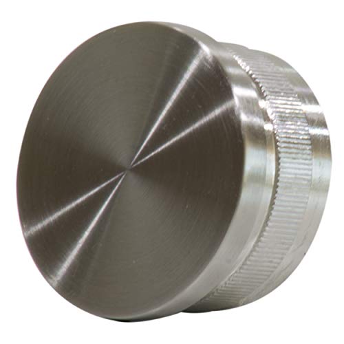 Edelstahl Endkappen Rohrverschluss Stopfen flach 42,4/2 mm aus V2A AISI304 von Stahligator