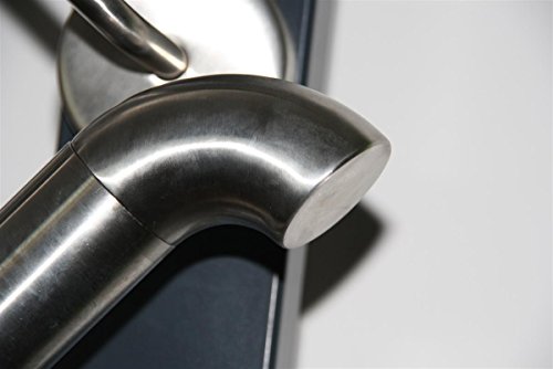 Edelstahl Handlauf V2A 42,4mm 240K geschliffen Wandhandlauf geteilt mit 90 Grad Bogen 3500 mm von Stahligator