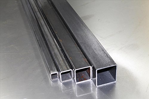 Stahl Profilrohr Stahlrohr Vierkantrohr S235 1,5mm - 5mm (10 mm x 10 mm x 1,5 mm) (Länge: 1400 mm) von Stahligator