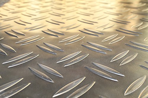 Stahligator 1,5/2,0 mm Aluminium Tränenblech Duett Alublech Riffelblech - 200 mm x 700 mm von Stahligator