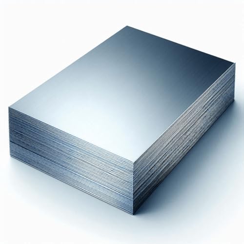 1mm Verzinkte Stahlblech Feinblech DX51 Platten Zuschnitte 100mm x 100mm (10cm x 10cm) von Stahlog