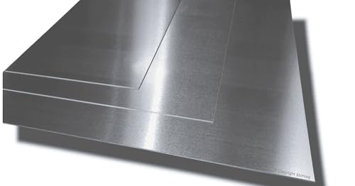 Aluminium Blech Flachmaterial Streifen von Stahlog, AW-1050A, DIN EN 573-3, Stärke: 1,5 mm, Maße: 20 x 1000mm von Stahlog