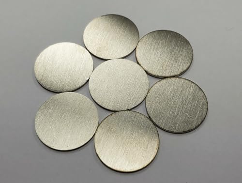 Edelstahl Ronde Ankerplatte Scheibe Bodenplatte Platte Rohling Blech, 240 Korn geschliffen Ø 25 x 1mm von Stahlog
