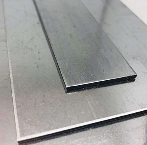 Stahl Blech Verzinkt Flachmaterial Streifen von Stahlog, DX51, Zink, 1.0226, Stärke: 1,5 mm, Maße: 40 x 1000mm von Stahlog