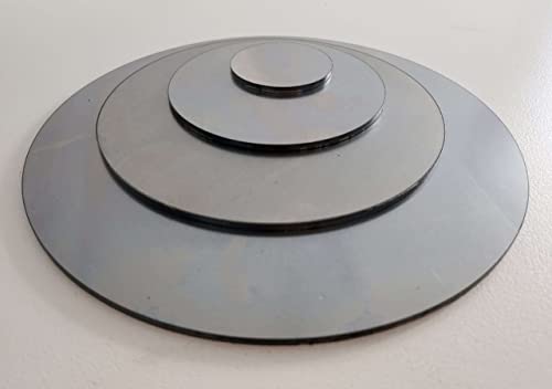 Stahl Ronde Ankerplatte Scheibe Bodenplatte Platte Rohling Blech Ø 150 x 3mm von Stahlog