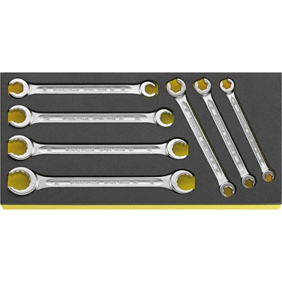 Doppelringschlüssel i.TCS Nr.TCS 24/7, 8 x 10-19 x 22mm 1/3-Teilung 7-teilig von Stahlwille